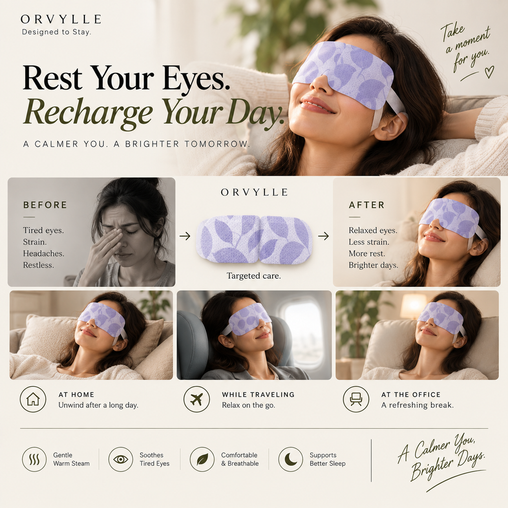 ORVYLLE™ — Self-Heating Steam Eye Mask