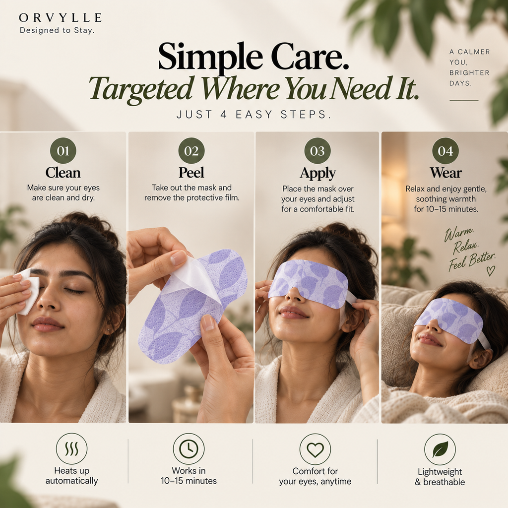 ORVYLLE™ — Self-Heating Steam Eye Mask