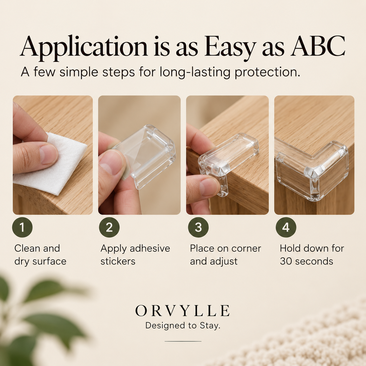ORVYLLE™ — Silicone Corner Guard